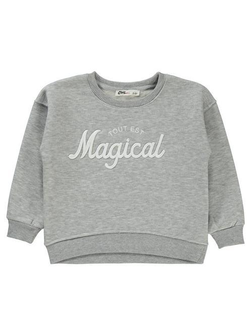 Magical Nakışlı 2-5 Yaş Sweatshirt - Gri2-3 Yaş