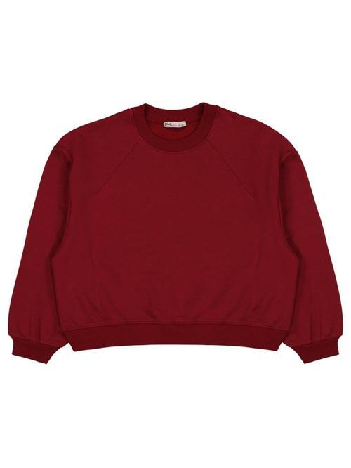 Düz 10-13 Yaş Sweatshirt - Bordo10-11 Yaş