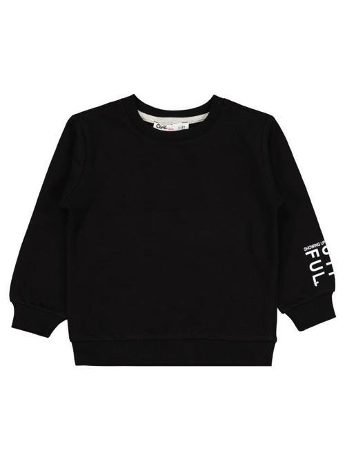 Basic 2-5 Yaş Sweatshirt - Siyah3-4 Yaş