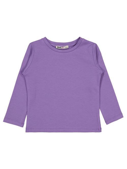 Basic 2-5 Yaş Sweatshirt - Lila3-4 Yaş