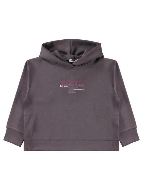 Beautiful Baskılı 6-9 Yaş Sweatshirt - Gri6-7 Yaş