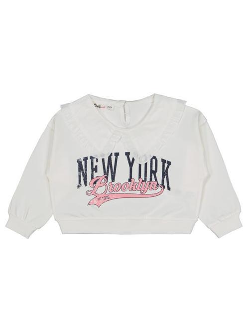 NewYork Baskılı 2-5 Yaş Sweatshirt - Ekru4-5 Yaş