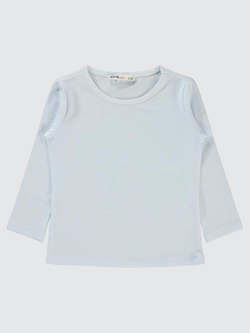 Basic 2-5 Yaş Sweatshirt - Beyaz3-4 Yaş