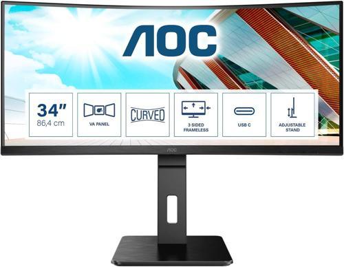 CU34P2C 34'' 1 ms 100 Hz UWQHD Curved Pivot Type-C Adaptive-Sync Monitör