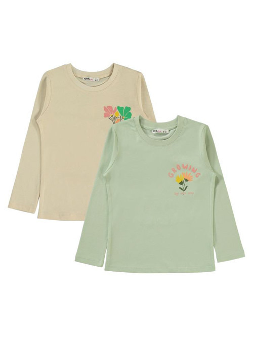 Growing Baskılı 2'li 5-13 Yaş Sweatshirt - Standart13-14 Yaş
