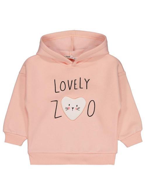 Lovely Baskılı 2-5 Yaş Sweatshirt - Pudra4-5 Yaş