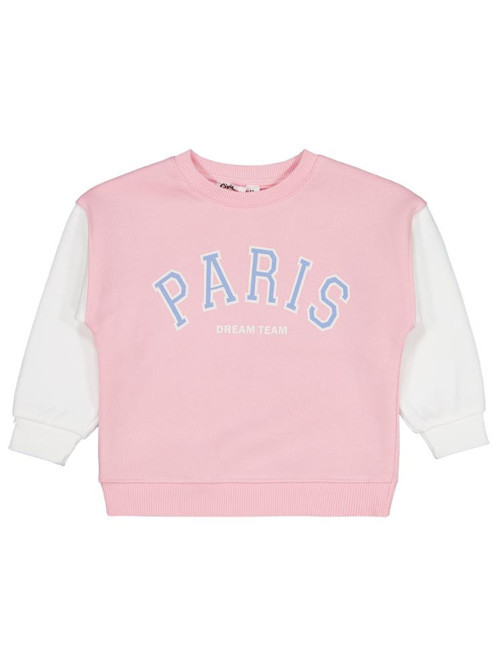 Paris Baskılı 2-5 Yaş Sweatshirt - Pembe2-3 Yaş