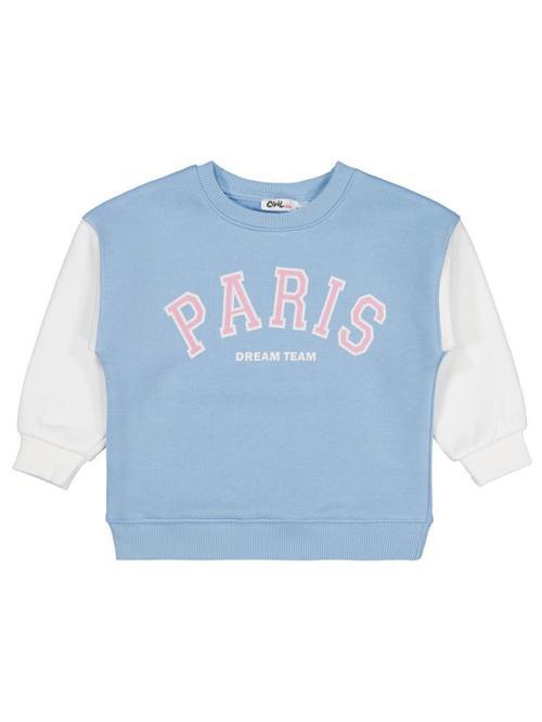 Paris Baskılı 2-5 Yaş Sweatshirt - Mavi3-4 Yaş