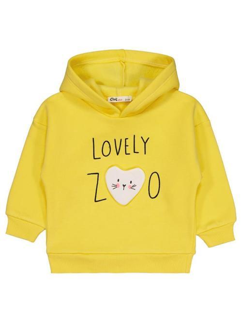 Lovely Baskılı 2-5 Yaş Sweatshirt - Sarı5-6 Yaş