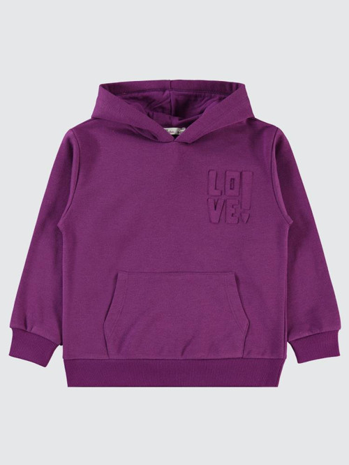 Kanguru Cepli 6-9 Yaş Sweatshirt - Lila8-9 Yaş