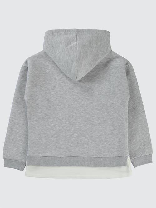 College Baskılı 10-13 Yaş Sweatshirt - Gri11-12 Yaş