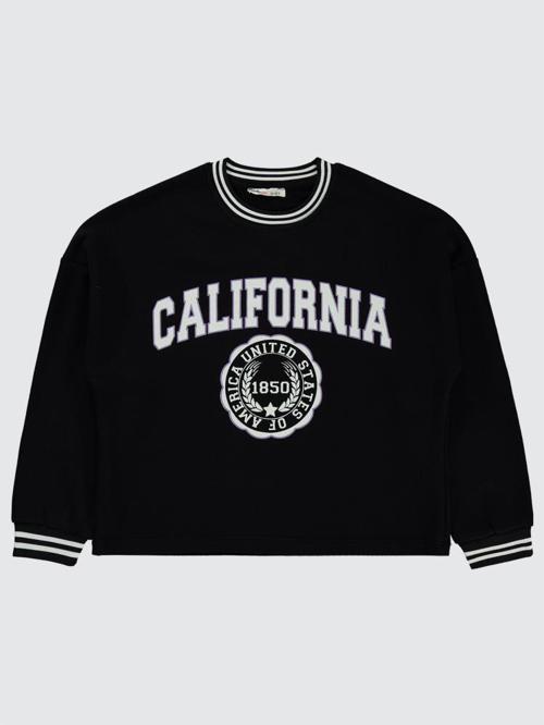 California Baskılı 10-13 Yaş Sweatshirt - Siyah13-14 Yaş