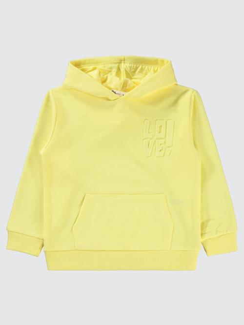 Kanguru Cepli 10-13 Yaş Sweatshirt - Sarı13-14 Yaş