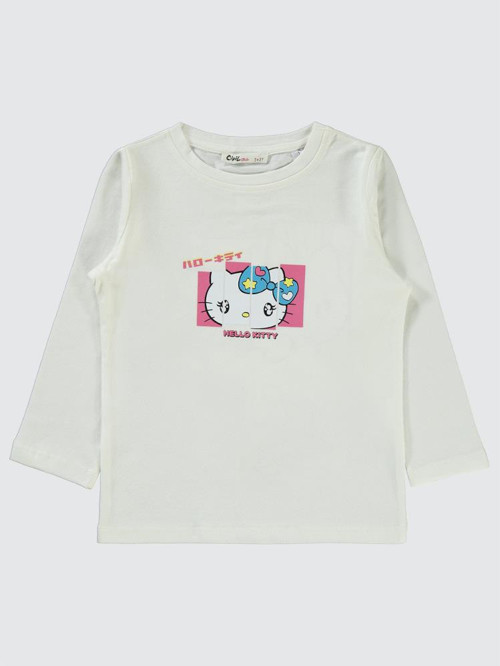 Civil Girls Sanrio Hello Kitty 2-5 Yaş Sweatshirt - Ekru2-3 Yaş