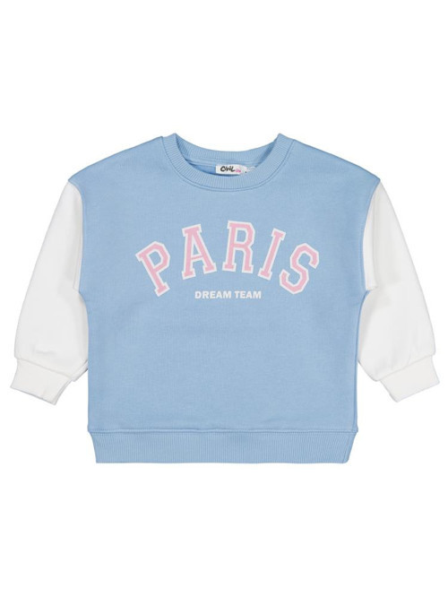 Paris Baskılı 2-5 Yaş Sweatshirt - Mavi4-5 Yaş