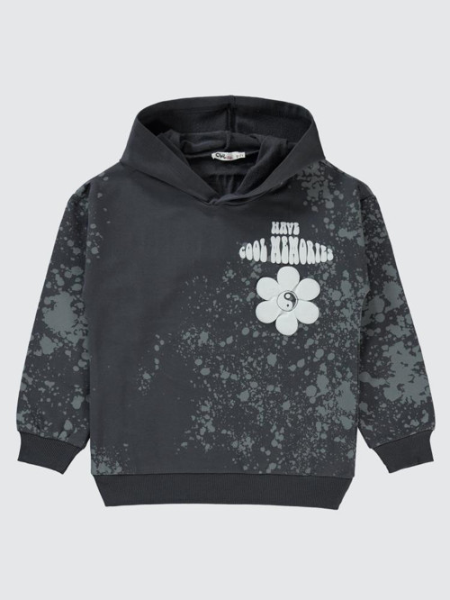 Have Cool Baskılı 6-9 Yaş Sweatshirt - Gri6-7 Yaş