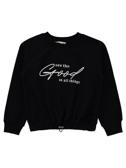 Good Baskılı 6-9 Yaş Sweatshirt - Siyah7-8 Yaş