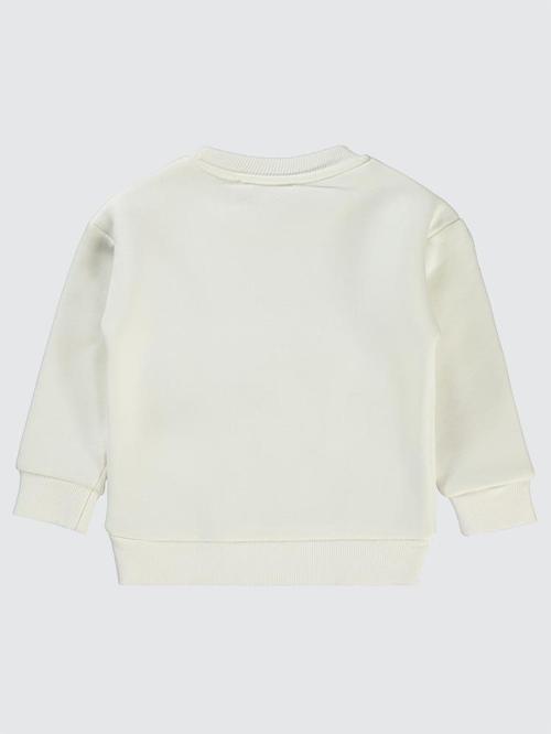 Flower Power Baskılı 2-5 Yaş Sweatshirt - Ekru3-4 Yaş