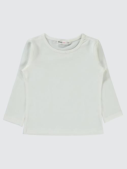 Basic 2-5 Yaş Sweatshirt - Ekru4-5 Yaş