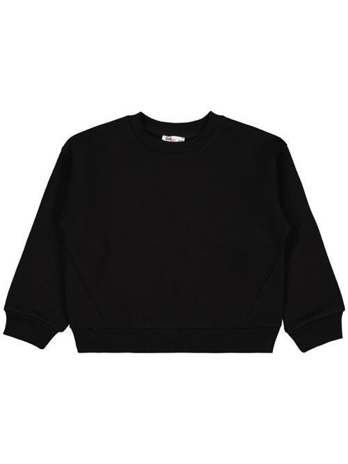 Düz 6-9 Yaş Sweatshirt - Siyah7-8 Yaş