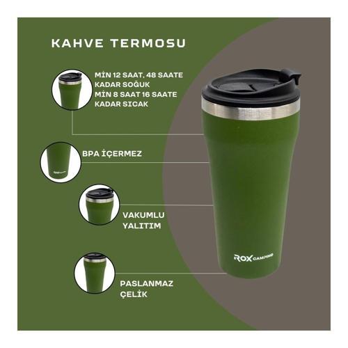 CAMPING KAHVE TERMOSU0.45 LT - YEŞİL
