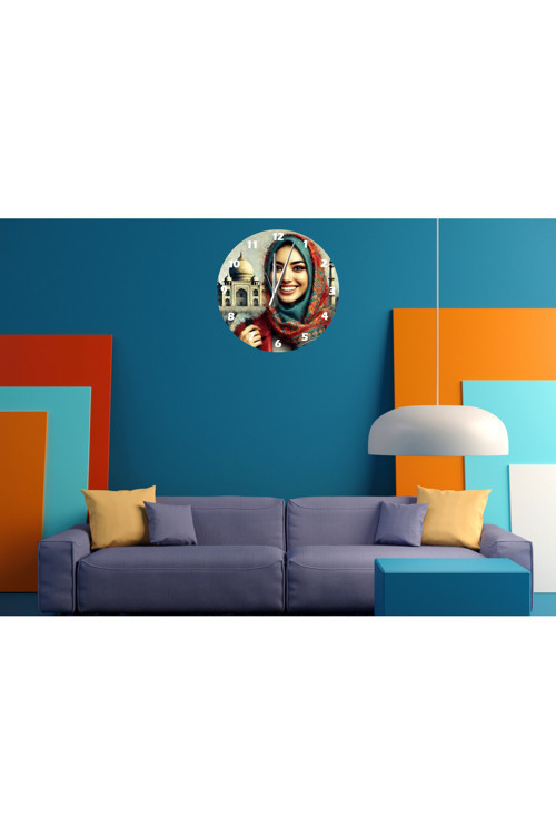 Ti-Play Mutluk Ve İnanç 30X30Cm Akrilik Dekoratif Modern Duvar Saati