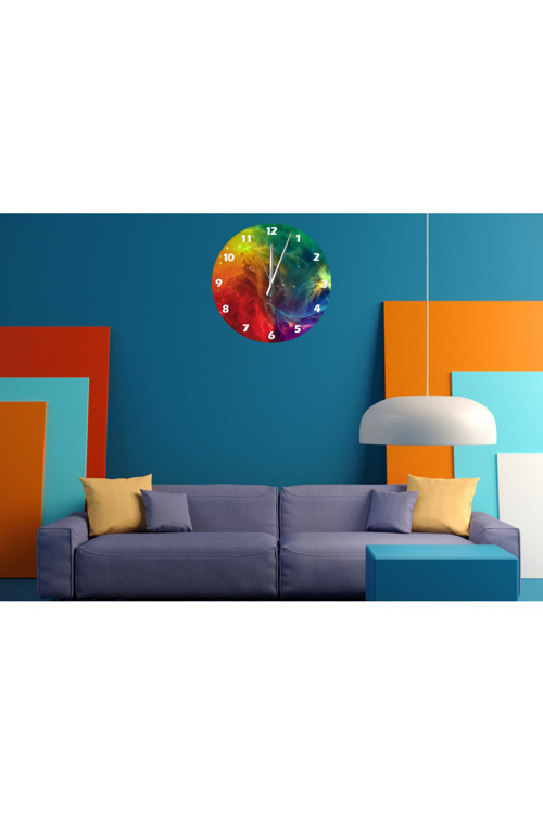 Ti-Play Patlayan Renkler 30X30Cm Akrilik Dekoratif Modern Duvar Saati