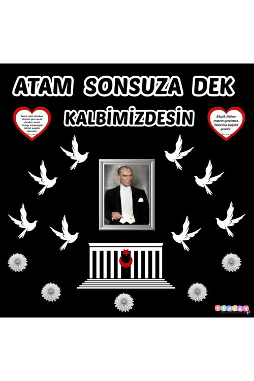 10 Kasım Okul Pano Süsü