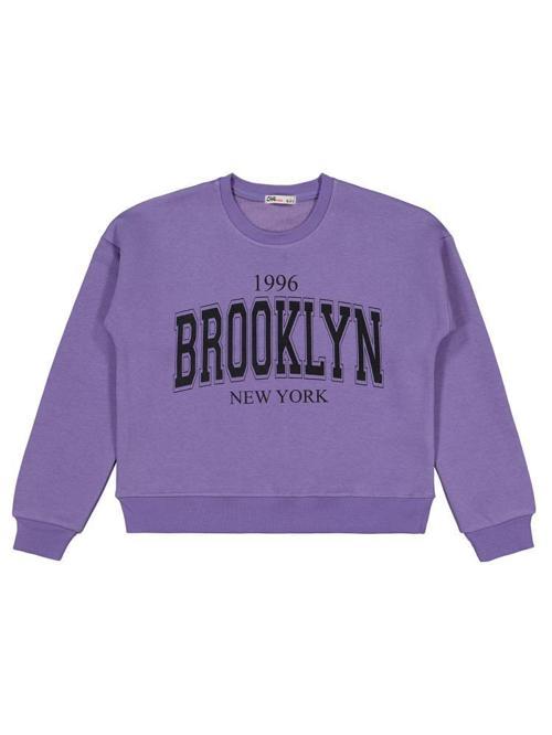 Brooklyn Baskılı 10-13 Yaş Eşofman Takımı - Lila12-13 Yaş