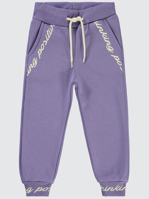 Paçası Baskılı 2-5 Yaş Eşofman Altı - Lila2-3 Yaş