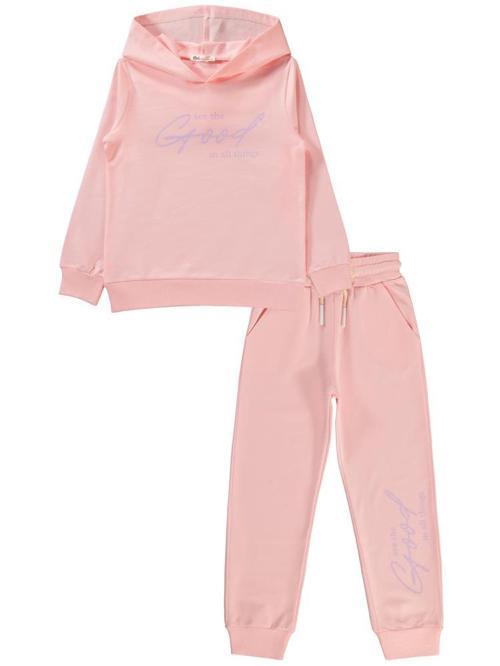 Basic 2'li 6-9 Yaş Eşofman Takımı - Pudra9-10 Yaş