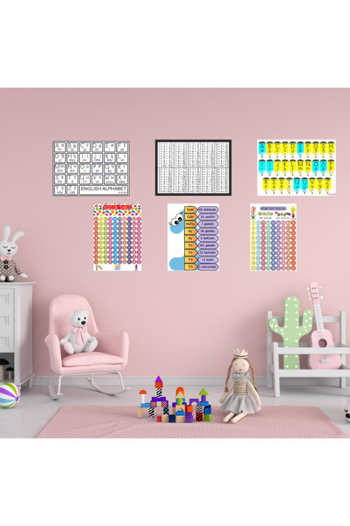 6'Lı Eğitici Set 35X50 Cm Bristol Baskı