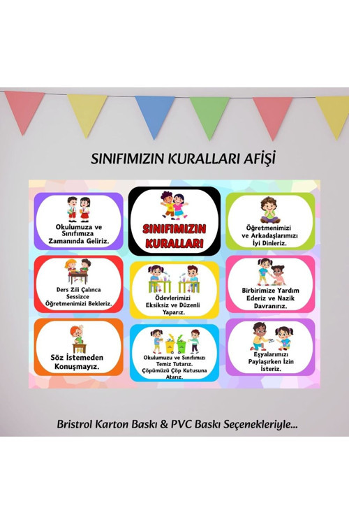 Sınıf Kurallarımız Eğitici Afiş 02