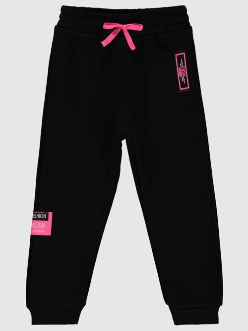 Fashion Aksesuarlı 2-5 Yaş Eşofman Altı - Siyah2-3 Yaş