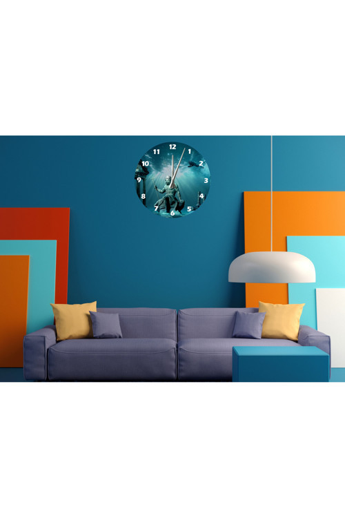 Ti-Play Antik Deniz Şehri 30X30Cm Akrilik Dekoratif Modern Duvar Saati