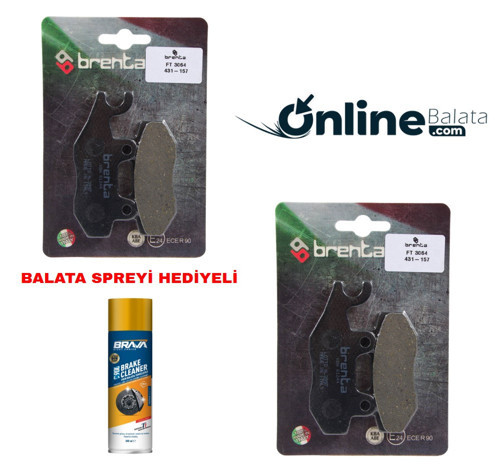 Kawasakı Z 250 Sl Brenta Fren Balata Takımı Ön Ve Arka Ob4243