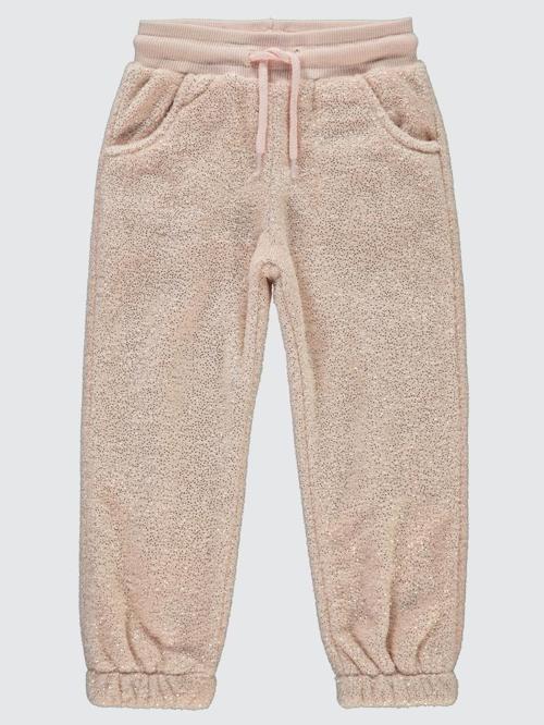 Simli Velsoft 6-9 Yaş Eşofman Altı - Pudra7-8 Yaş