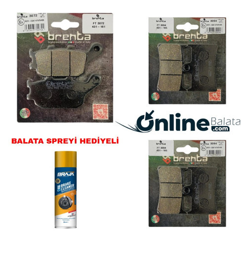 Yamaha Tracer 700 Brenta Fren Balata Takımı Ön Ve Arka Ob4249