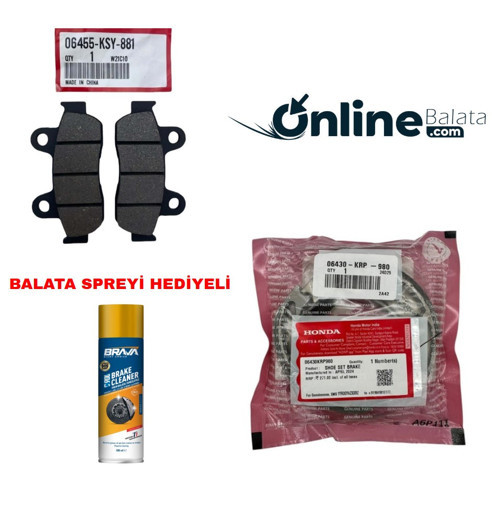 Activa S 125 Fren Balata Takımı Ön Ve Arka Ob4294