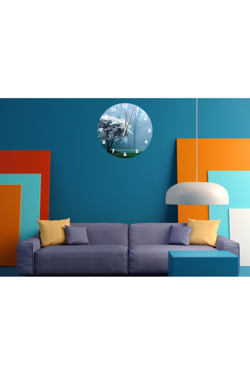 Ti-Play Doğa Canlanıyor 30X30Cm Akrilik Dekoratif Modern Duvar Saati