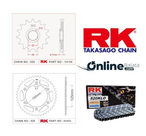 Ktm EXC 250 RK Zincir Dişli Seti 