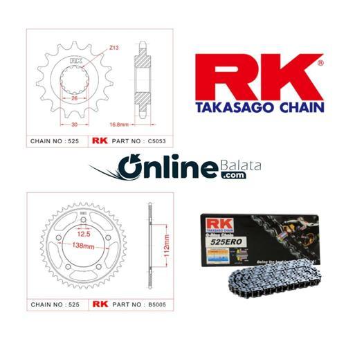 Honda CBR 600 RK Zincir Dişli Seti 