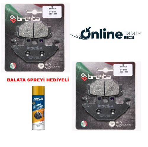 Sym Quadlander 300 Brenta Fren Balata Takımı Ön Ve Arka Ob4276