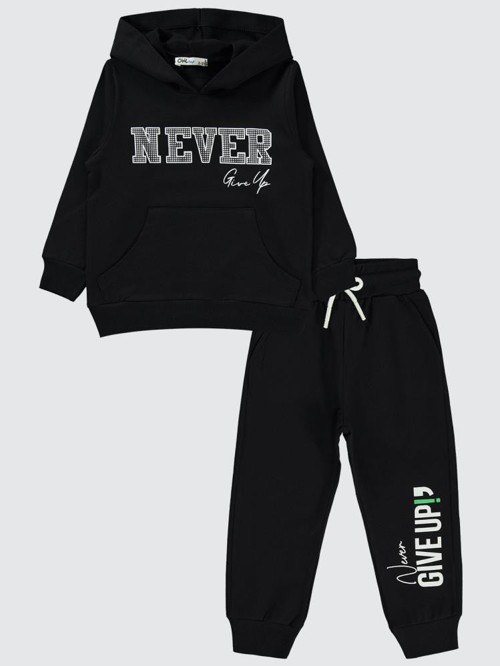 Basic 2'li 2-5 Yaş Eşofman Takımı - Siyah5-6 Yaş