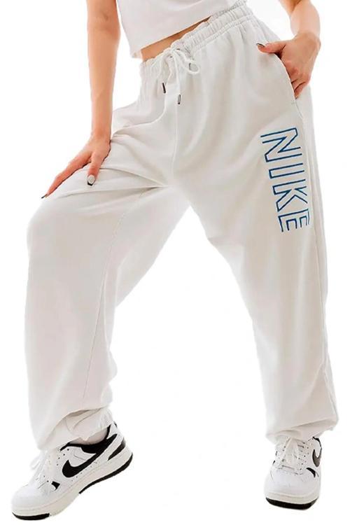 Sportswear Oversized High Rise Joggers Kadın Oversize Yüksek Bel Eşofman Altı Beyaz