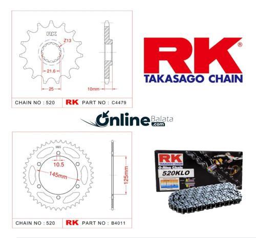 Yamaha XTZ 660 Tenere RK Zincir Dişli Seti