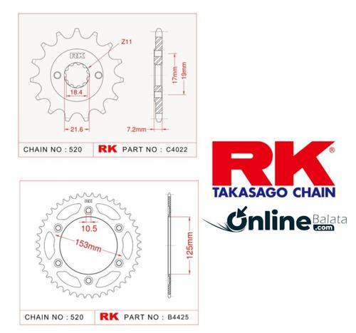 Honda CRF 250 RK Dişli Seti 