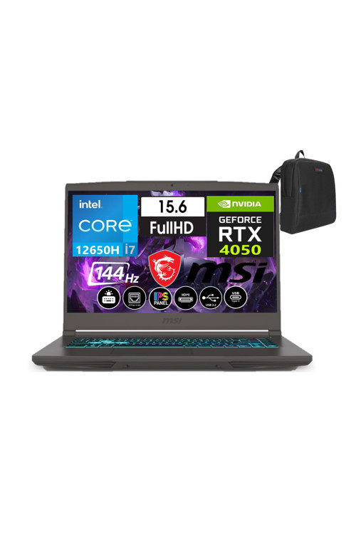Thin A15 İ7 12650H 24Gb 1Tb Ssd 6Gb/Rtx4050 Fdos 15.6" 144 Hz Fhd Ips B12Ve-1891Xtrw02+Zettaçnt