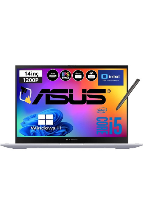 Vivobook S 14 Flip Tp3402Va-Lz187W Intel Core I5-1335U 24Gb Ram 1Tb Ssd 14'' Ips W11 Csrtech