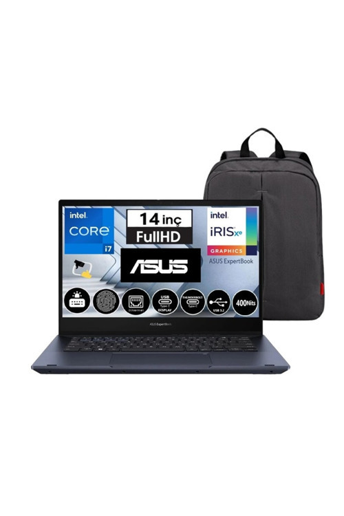 Flip B5402Fva Intel I7-1360P 40Gb 1Tb W11P 14" Fhd Touch Bilgisayar Snertech Çantalı